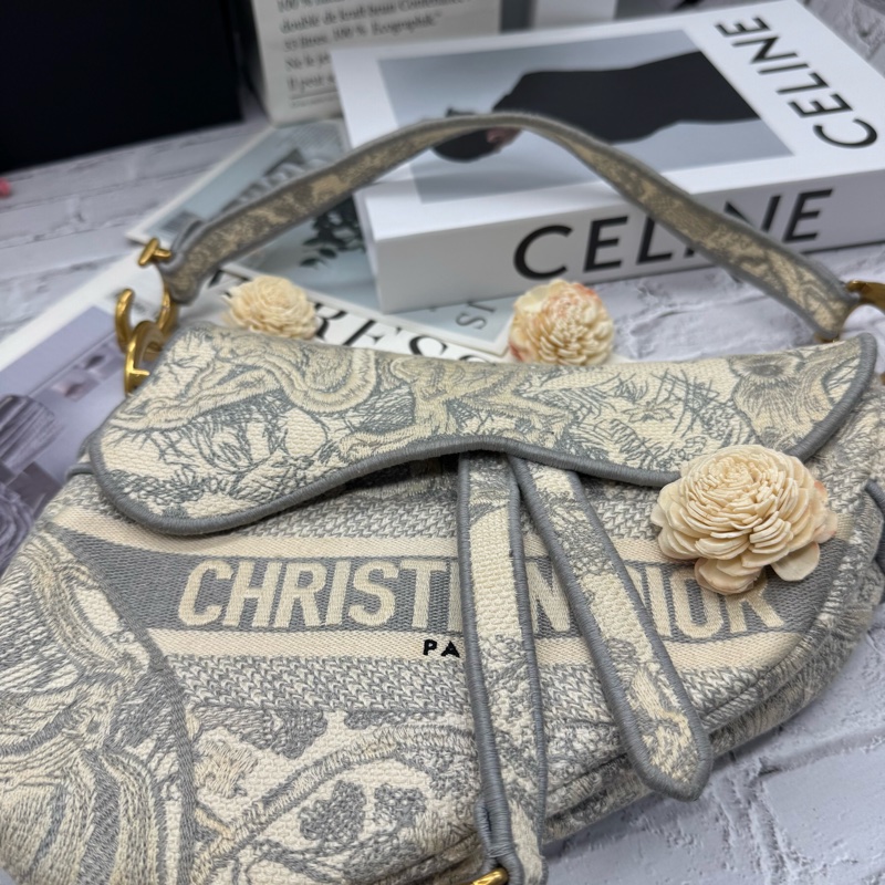 Dior 馬鞍包 有背帶-3