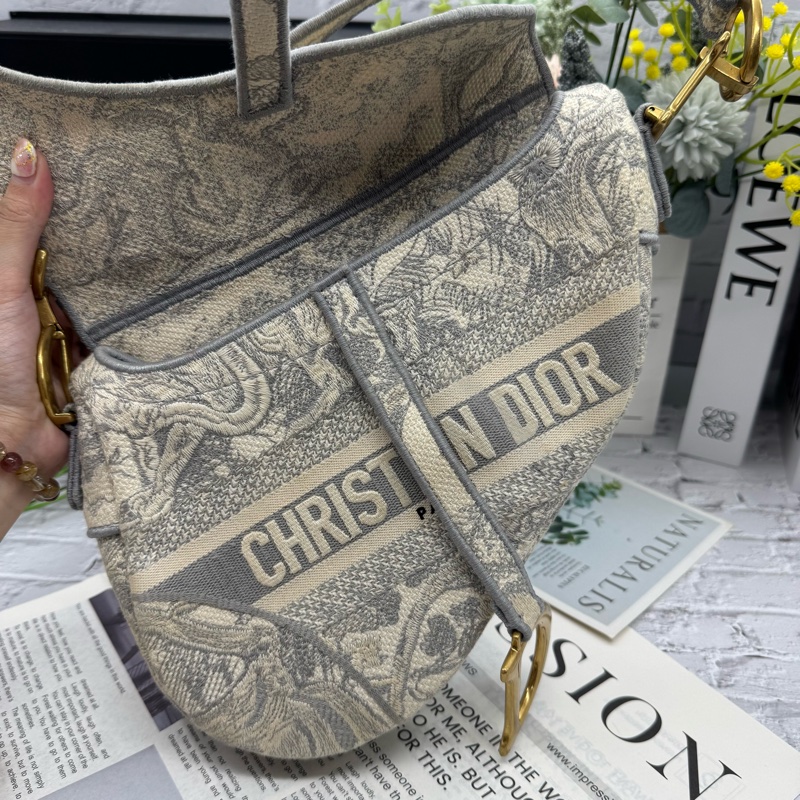 Dior 馬鞍包 有背帶-4