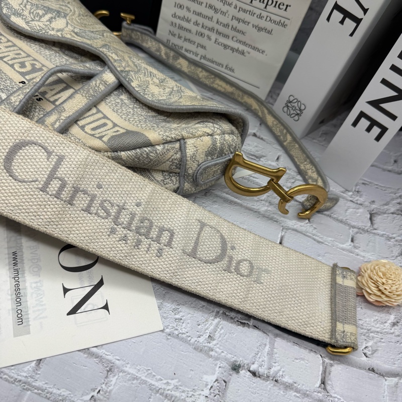 Dior 馬鞍包 有背帶-24