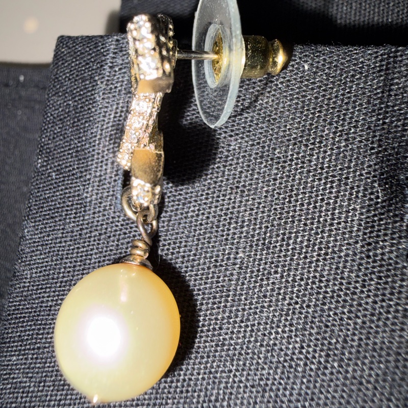 Chanel Logo珍珠耳環-3