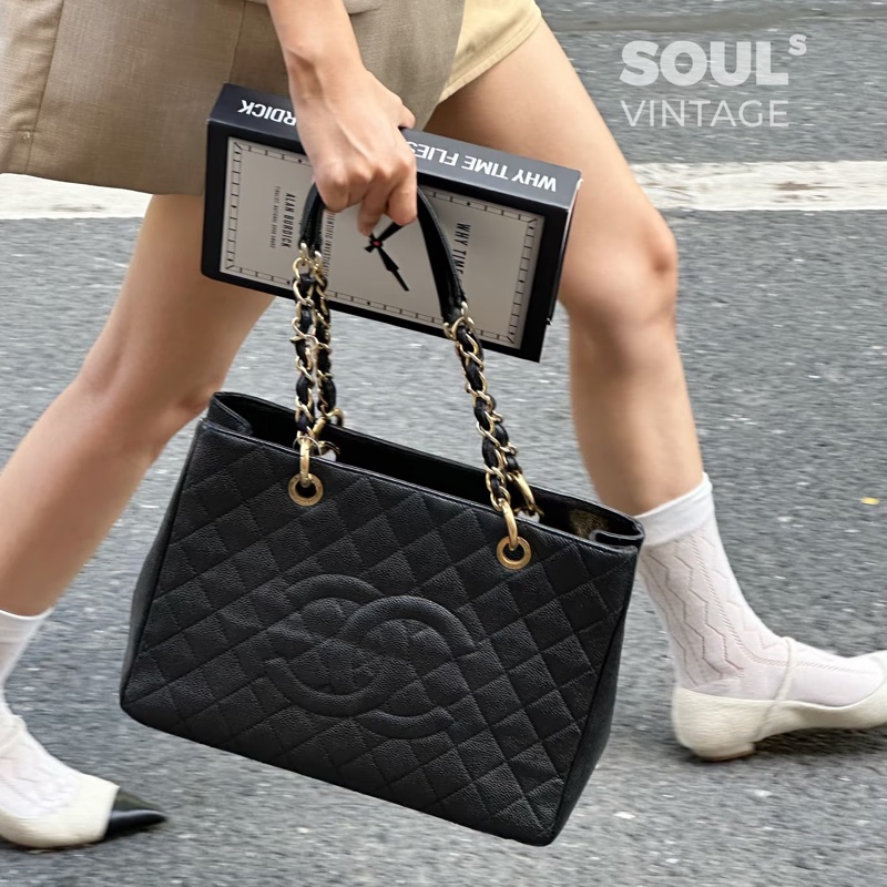 Chanel • 經典黑金荔枝牛皮Gst 有卡-2