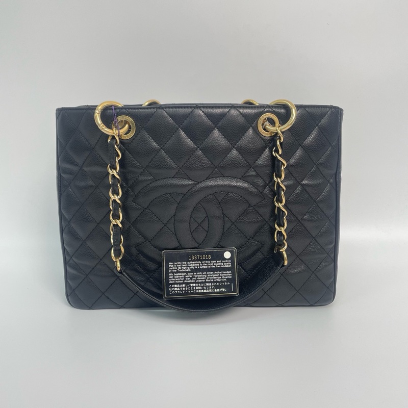 Chanel • 經典黑金荔枝牛皮Gst 有卡-5