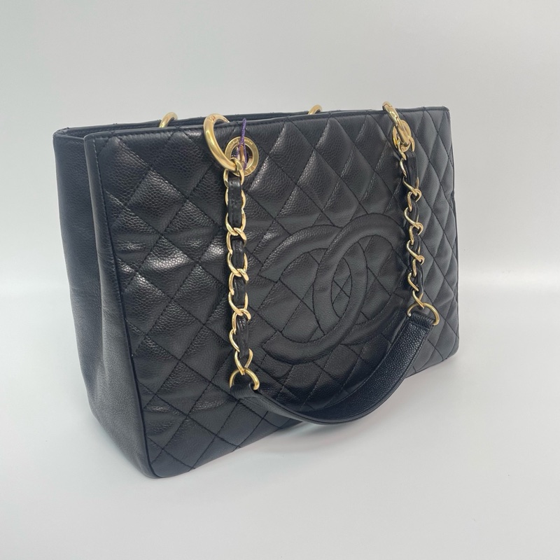 Chanel • 經典黑金荔枝牛皮Gst 有卡-9