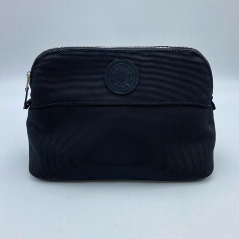 Hermes愛馬仕 黑色洗漱包