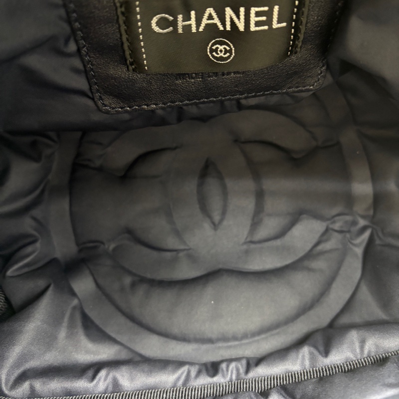 Chanel • 白色羽絨拼毛呢浮雕字母腰包 有卡 全網唯一☝🏻-8