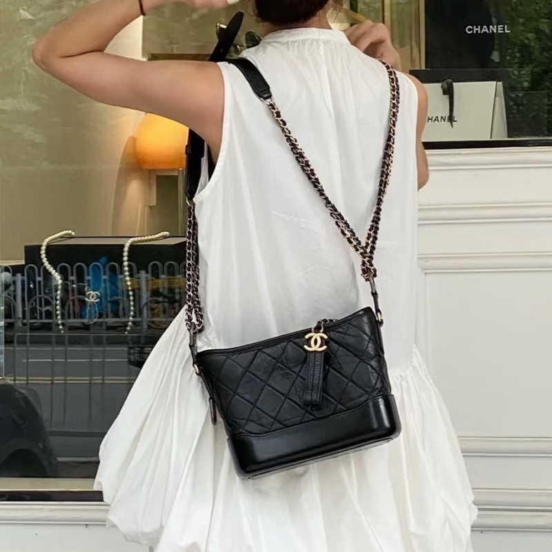 #全新全配🈶購證 香奈兒黑金流浪包小號 絕版超熱門收藏🔥-2