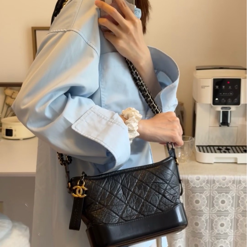 #全新全配🈶購證 香奈兒黑金流浪包小號 絕版超熱門收藏🔥-3