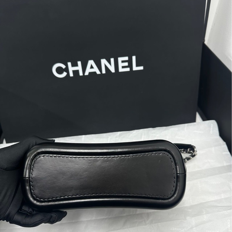 #全新全配🈶購證 香奈兒黑金流浪包小號 絕版超熱門收藏🔥-11