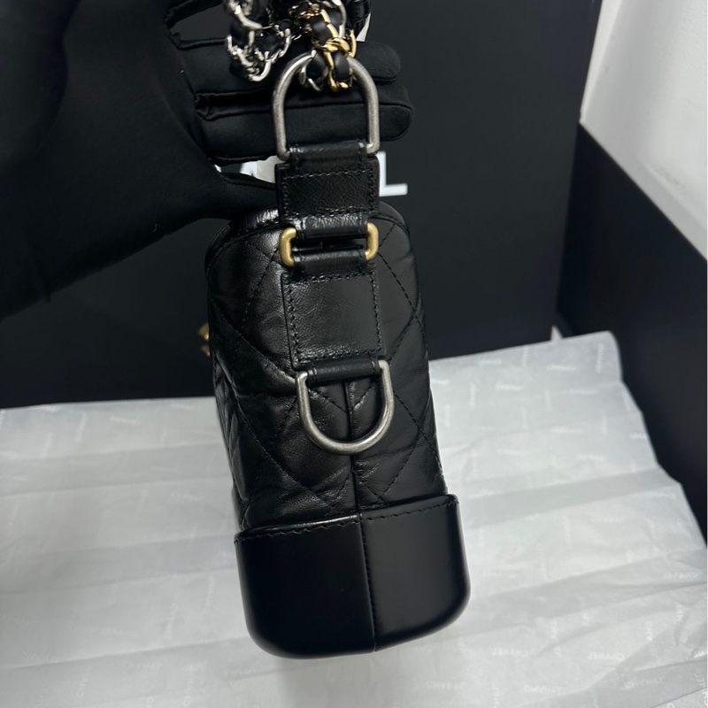 #全新全配🈶購證 香奈兒黑金流浪包小號 絕版超熱門收藏🔥-12