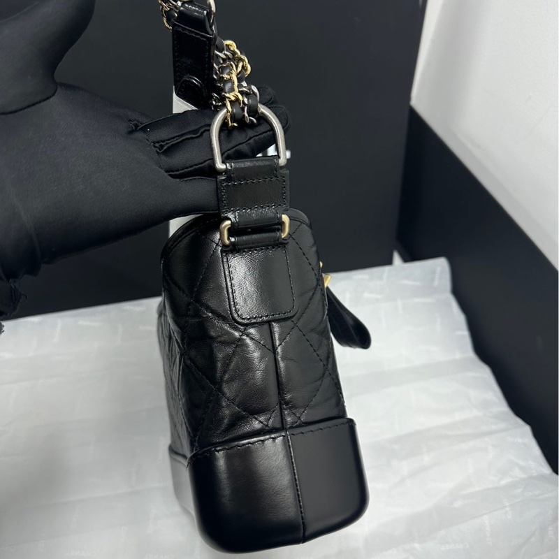 #全新全配🈶購證 香奈兒黑金流浪包小號 絕版超熱門收藏🔥-13