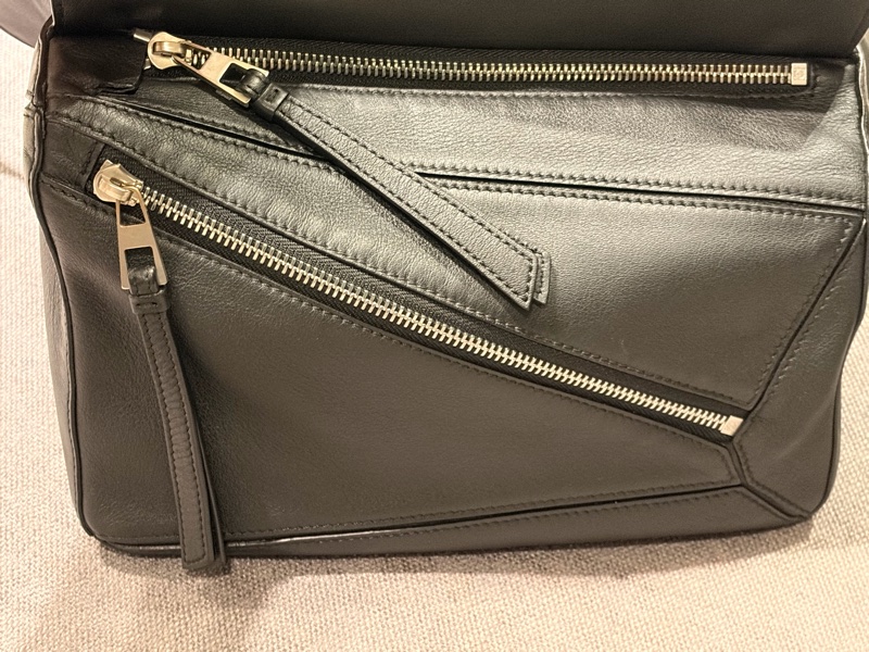 Loewe puzzle 98新 黑色小號腰包 24x16x10cm-16