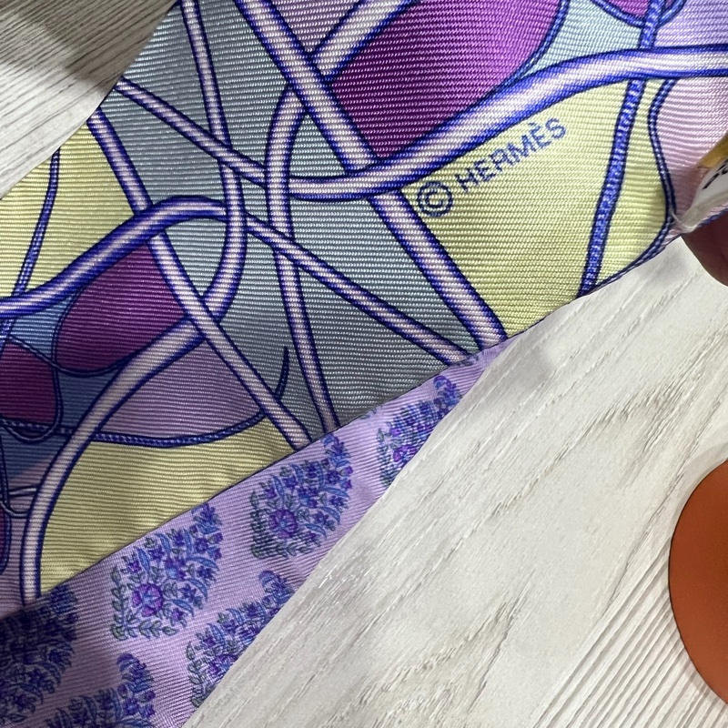 Hermes twilly 絲巾/綁包包絲巾-4