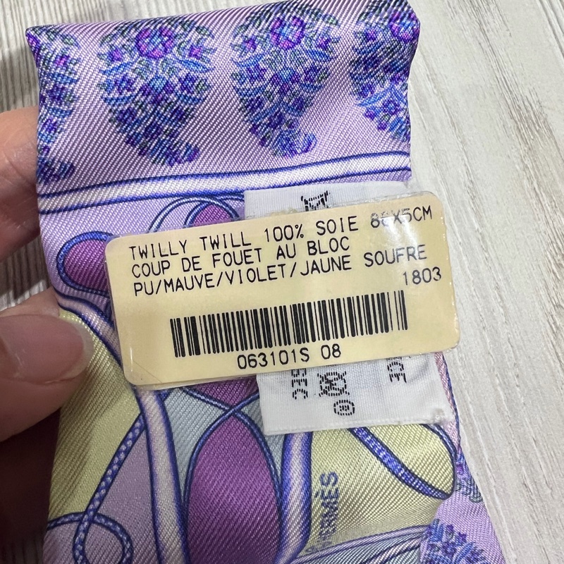 Hermes twilly 絲巾/綁包包絲巾-8