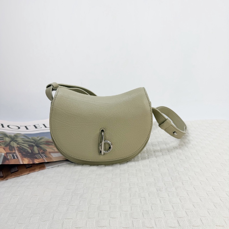 Burberry Rocking Horse迷你獵戶色粒面小牛皮革肩背包-0