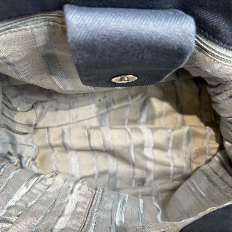 Chanel • 稀有牛仔大Logo碎花瓣鏈條包-7