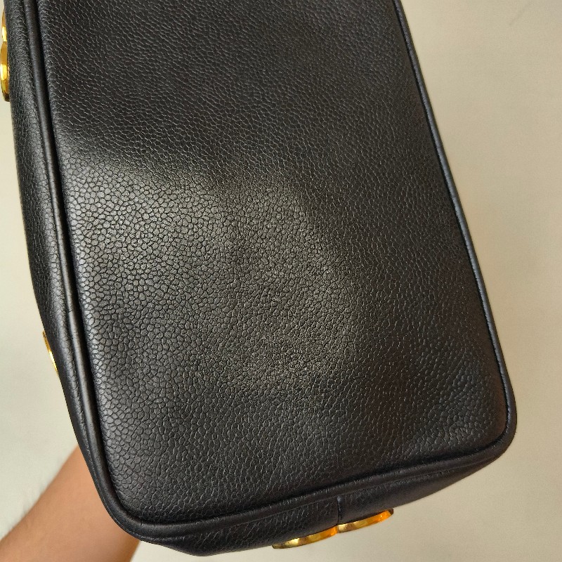 ㊣✨CHANEL✨(附防塵袋)香奈兒 老香 小香 雙C 黑金 雷標 牛皮水桶包 肩背包/二手包/二手精品🌳二手樹屋🌳-12