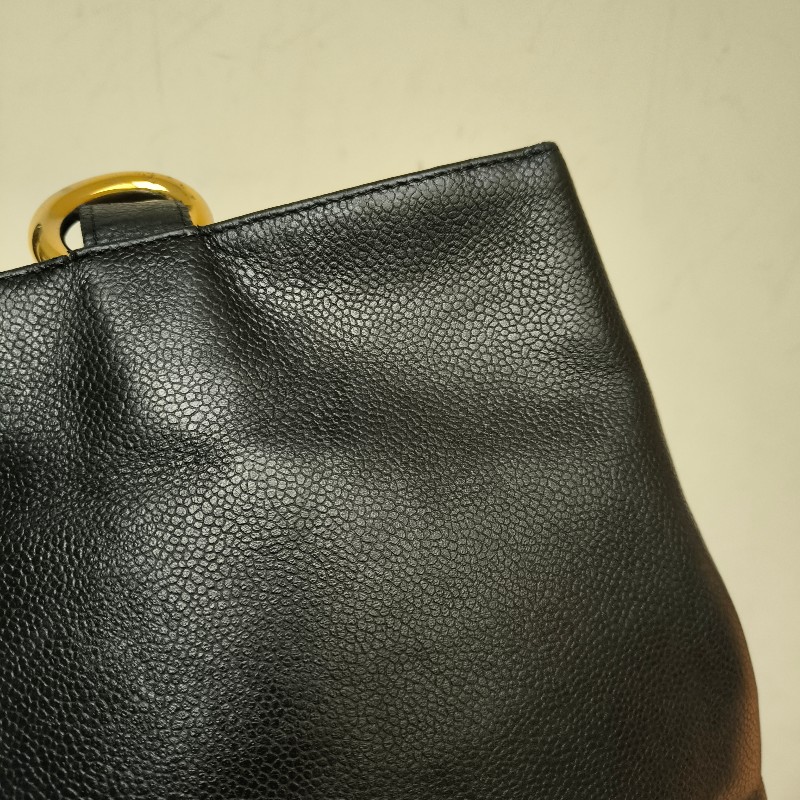 ㊣✨CHANEL✨(附防塵袋)香奈兒 老香 小香 雙C 黑金 雷標 牛皮水桶包 肩背包/二手包/二手精品🌳二手樹屋🌳-20