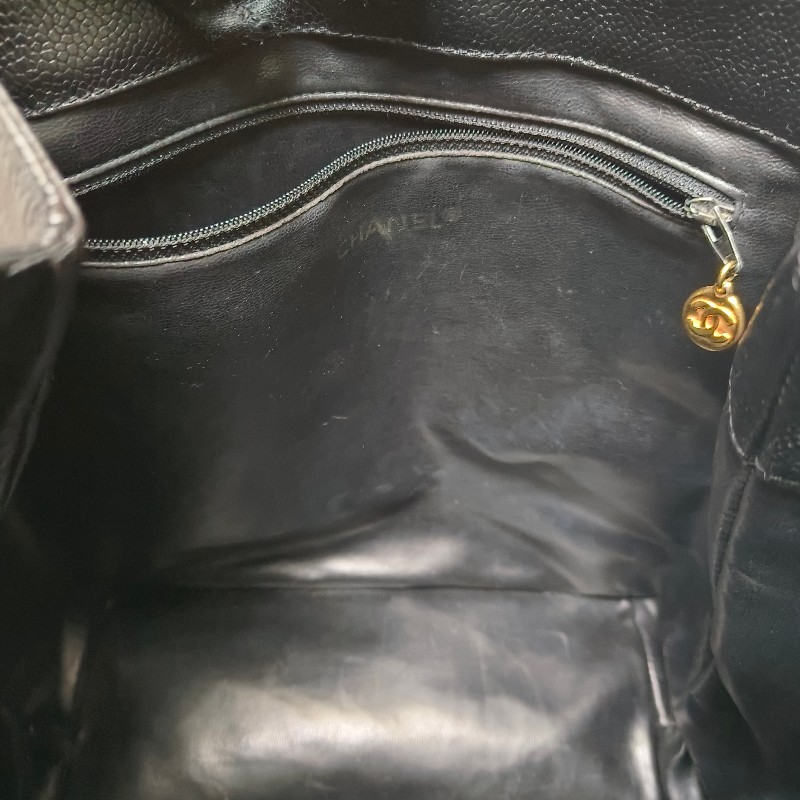 ㊣✨CHANEL✨(附防塵袋)香奈兒 老香 小香 雙C 黑金 雷標 牛皮水桶包 肩背包/二手包/二手精品🌳二手樹屋🌳-46