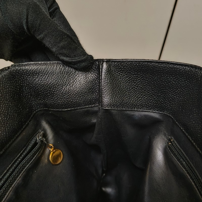 ㊣✨CHANEL✨(附防塵袋)香奈兒 老香 小香 雙C 黑金 雷標 牛皮水桶包 肩背包/二手包/二手精品🌳二手樹屋🌳-51