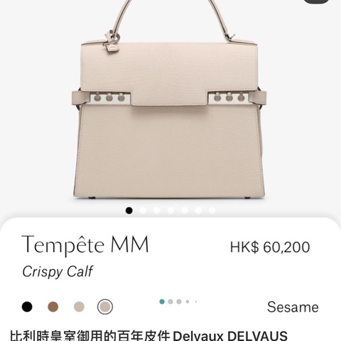 官網鑒定 ❤️比利時皇室御用的百年皮件Delvaux DELVAUS Tempête MM *eTourterelle I - Ivory
