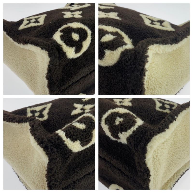 路易威登 Monogram Teddy OnTheGo GM 黑白羊毛肩背包/手提包（兩用）女士款（M55420）-2