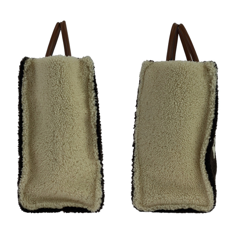 路易威登 Monogram Teddy OnTheGo GM 黑白羊毛肩背包/手提包（兩用）女士款（M55420）-6