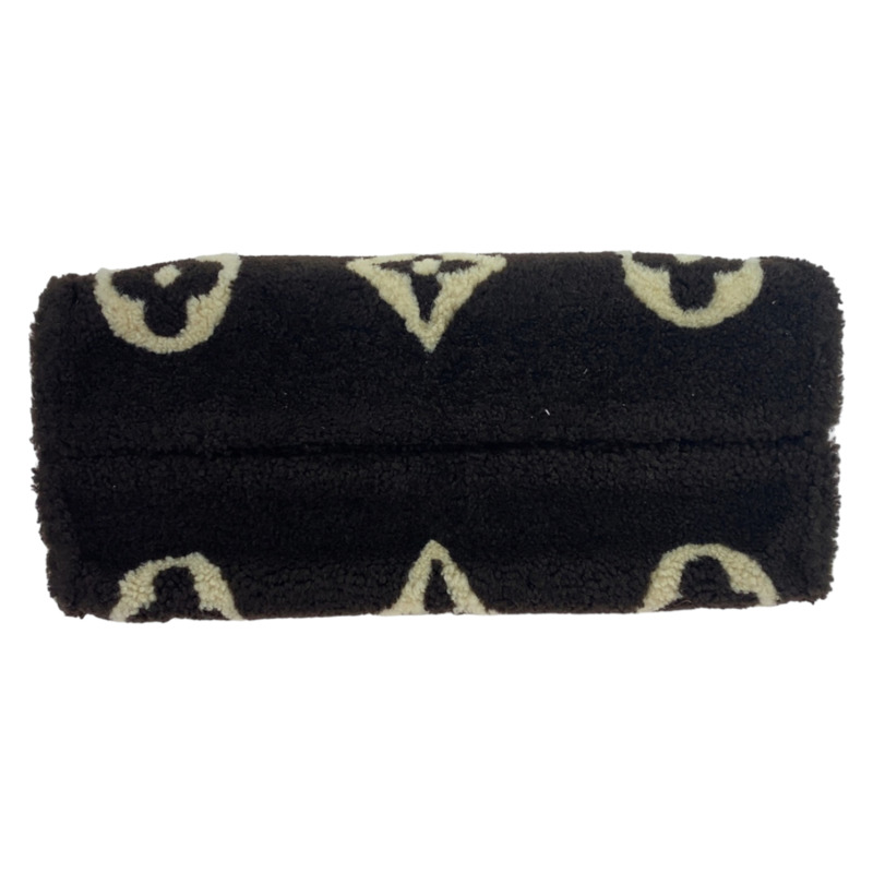 路易威登 Monogram Teddy OnTheGo GM 黑白羊毛肩背包/手提包（兩用）女士款（M55420）-9