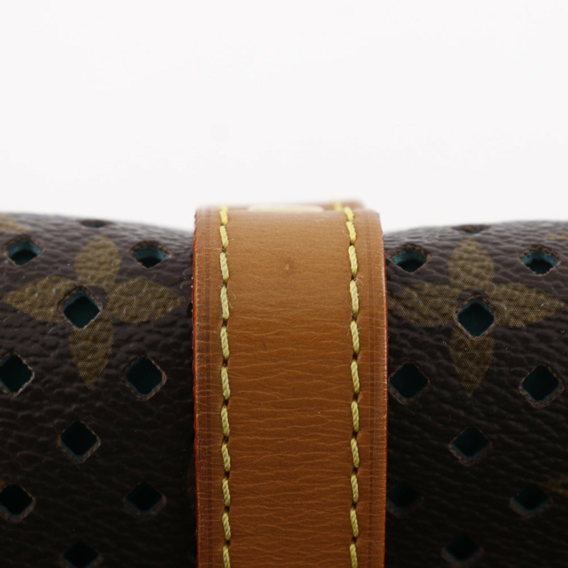 路易威登 Saumur PM 單肩包 M93998 Monogram Perfo Turquoise 2011 棕色 TJ4181 A5 皮帶扣 女士-8