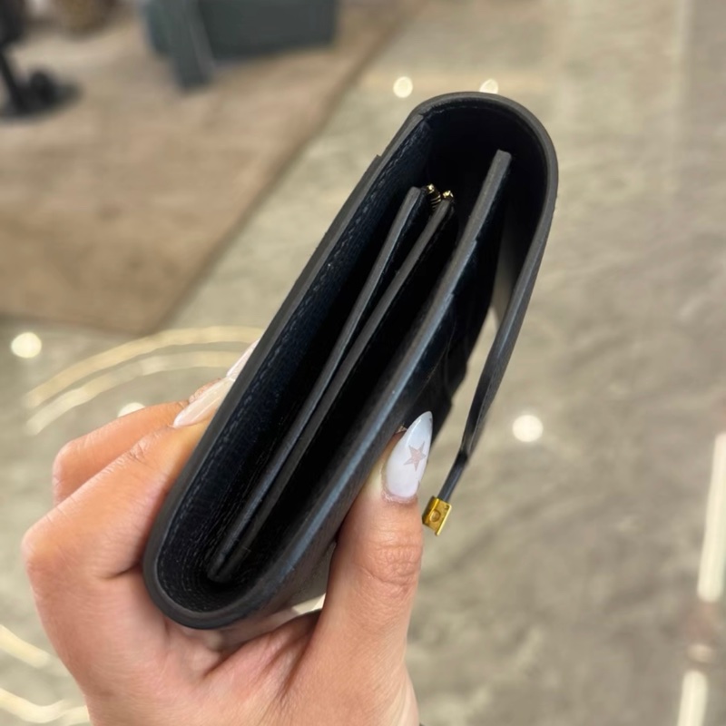 Hermes Constance Slim 康康短款錢包 黑金 經典款-3