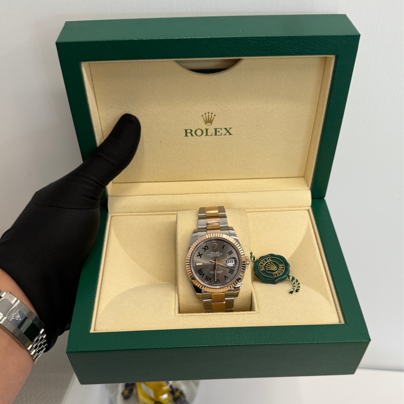 Rolex 勞力士 Datejust 41 溫布頓 三板帶 玫瑰金 DJ41 126331-0