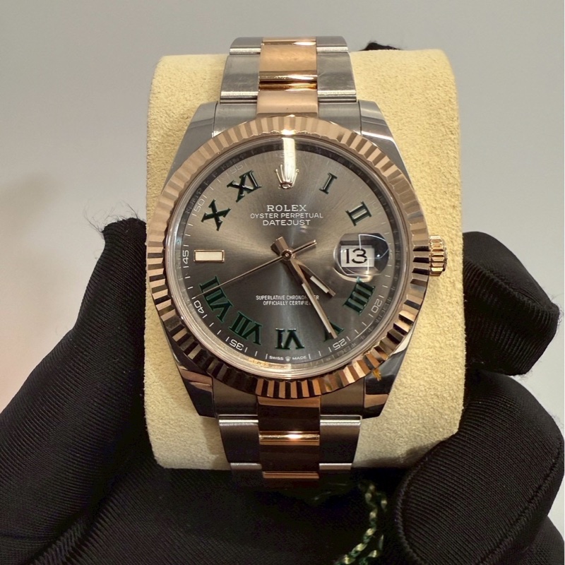 Rolex 勞力士 Datejust 41 溫布頓 三板帶 玫瑰金 DJ41 126331-1