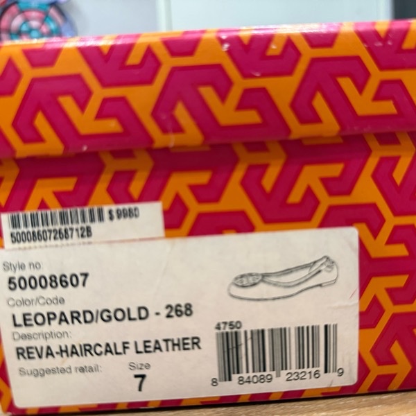 🐆ToryBurch-金牌豹紋毛毛平底鞋REVA-HAIRCALF LEATHER🩷-9