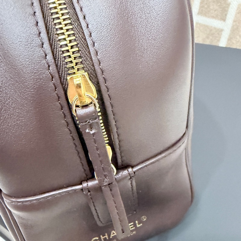 ❤️❤️香奈兒26P春夏包款 全網唯ㄧ 巧克力🍫色保齡球包-3