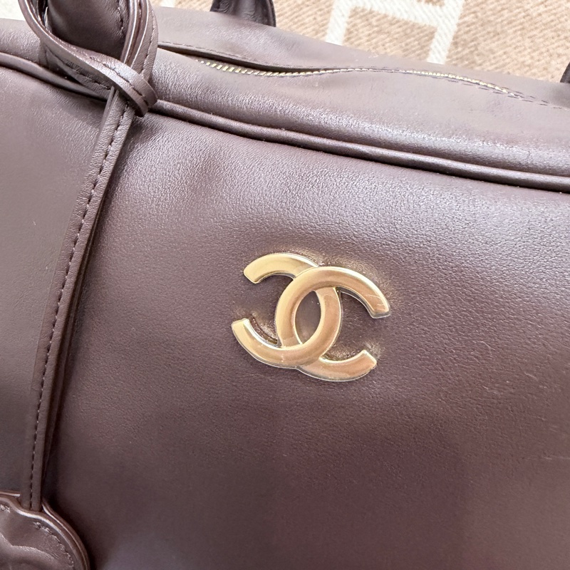 ❤️❤️香奈兒26P春夏包款 全網唯ㄧ 巧克力🍫色保齡球包-8