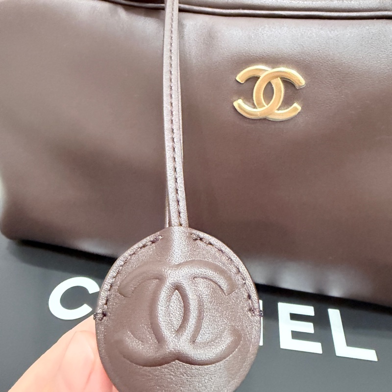 ❤️❤️香奈兒26P春夏包款 全網唯ㄧ 巧克力🍫色保齡球包-9