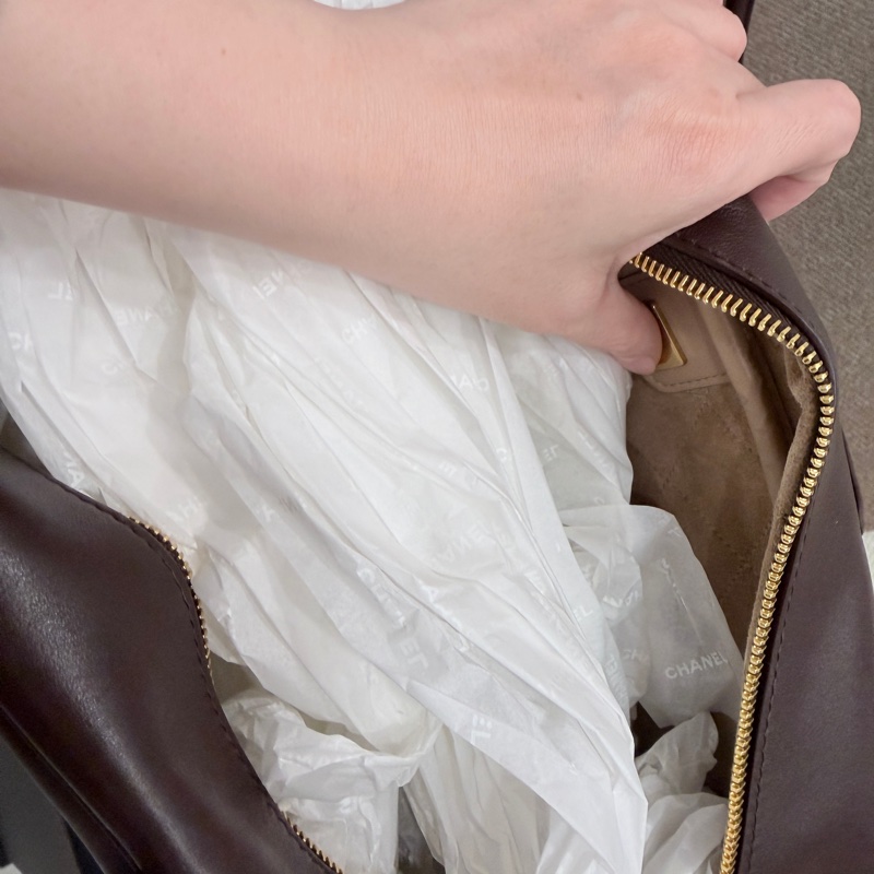 ❤️❤️香奈兒26P春夏包款 全網唯ㄧ 巧克力🍫色保齡球包-14