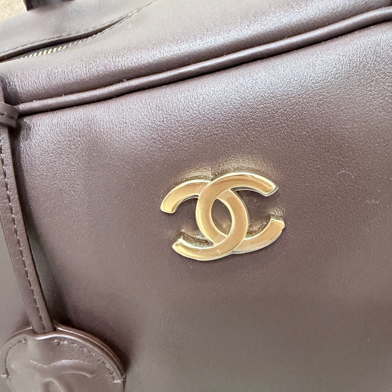 ❤️❤️香奈兒26P春夏包款 全網唯ㄧ 巧克力🍫色保齡球包-17