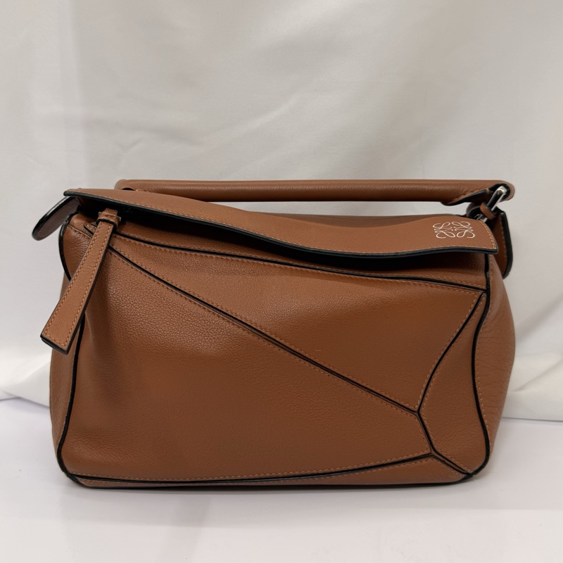 LOEWE  BAG PUZZLE EDGE SMALL BROWN-0