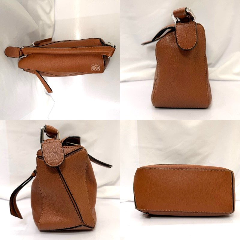 LOEWE  BAG PUZZLE EDGE SMALL BROWN-3