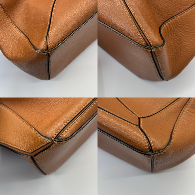 LOEWE  BAG PUZZLE EDGE SMALL BROWN-4