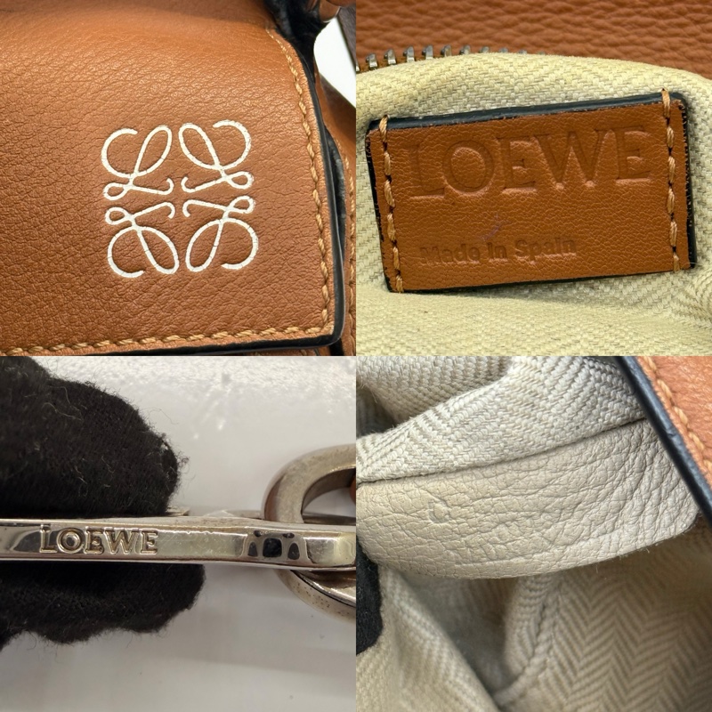 LOEWE  BAG PUZZLE EDGE SMALL BROWN-6