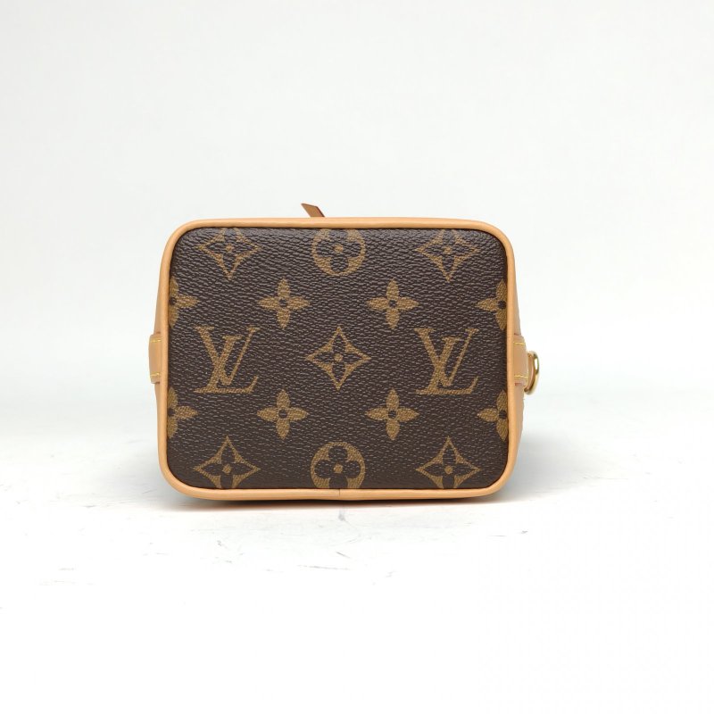 LOUIS VUITTON NOÉ水桶包Nano13老花PVC金扣晶片肩背包-4