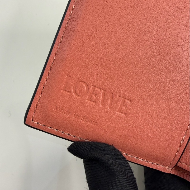 Loewe|拼色三折短夾-8