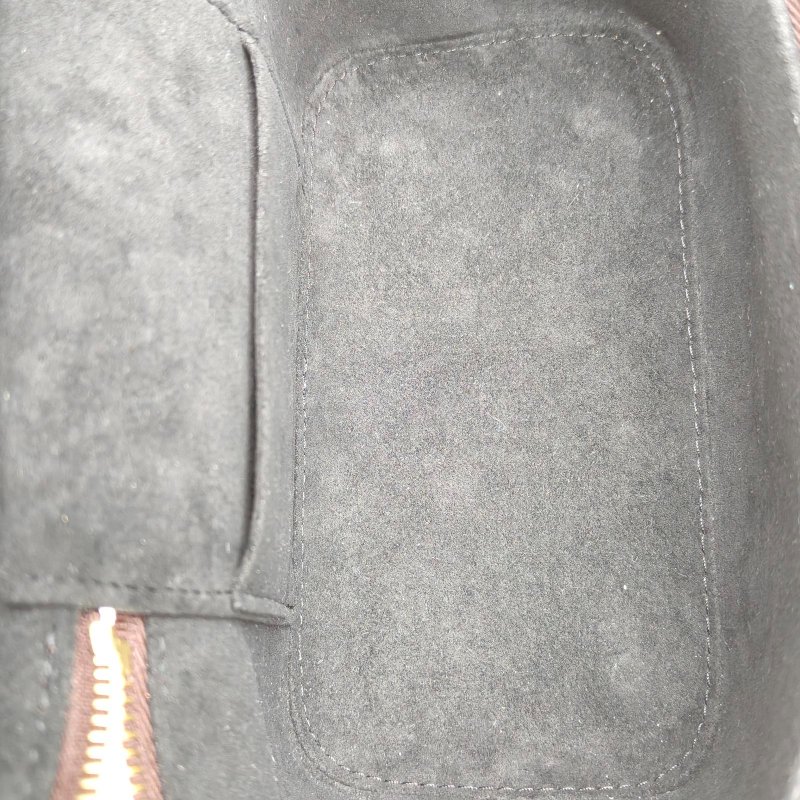 LOUIS VUITTON Vanity化妝包寬版19老花PVC金扣晶片肩背包-4