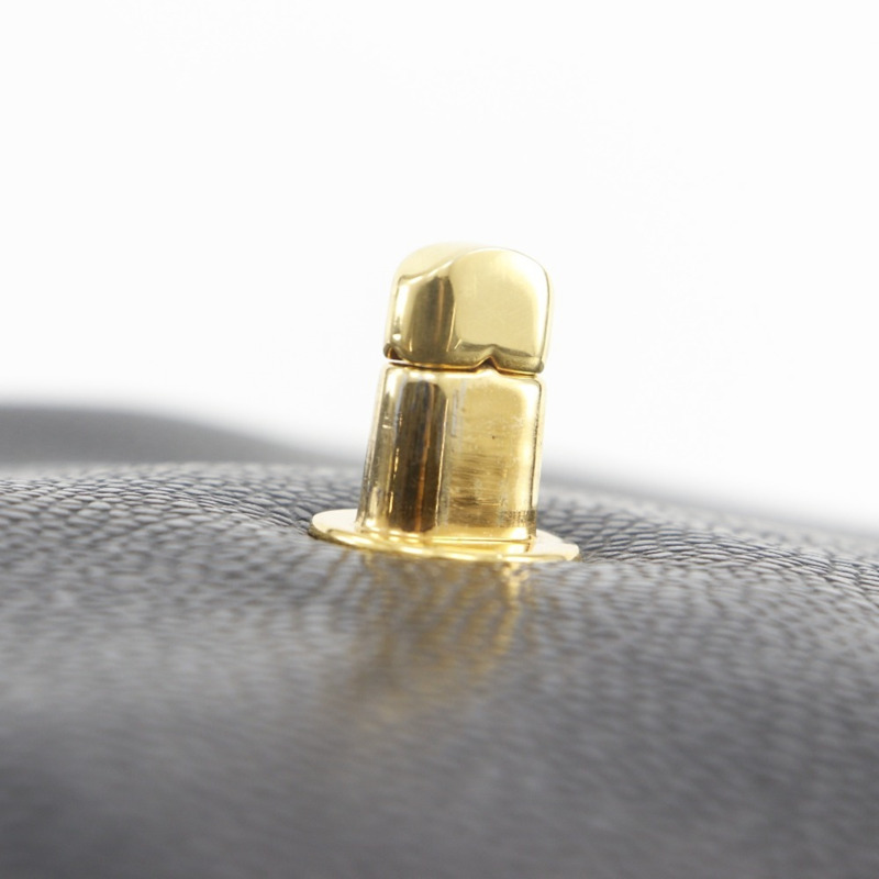 香奈兒鏈條手提包，Coco Mark 標誌，魚子醬紋皮革，黑色，女士-13