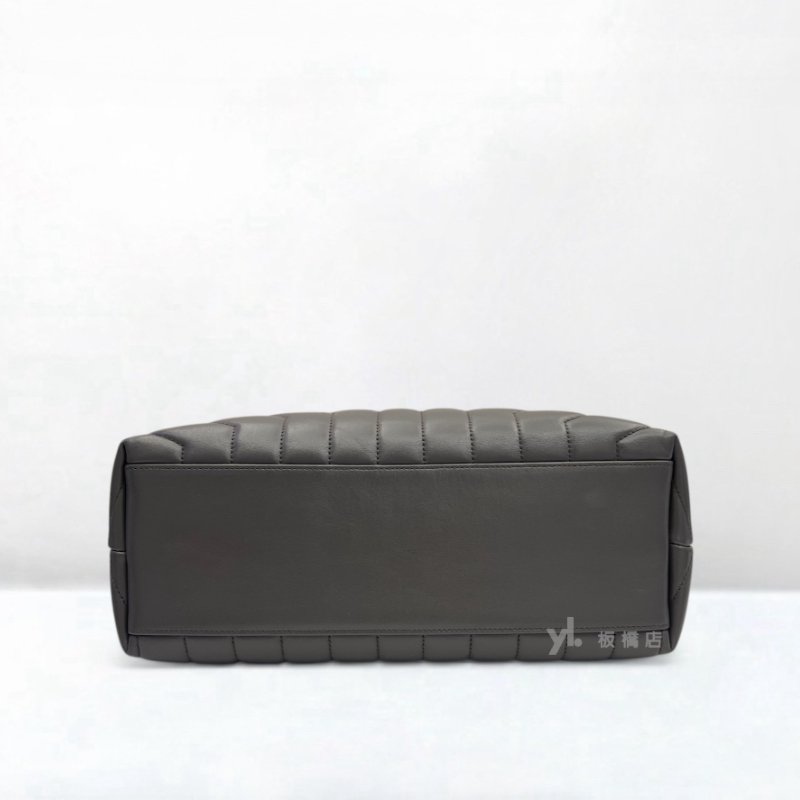 S5398-YSL 大號灰色牛皮LOULOU鍊條包-4