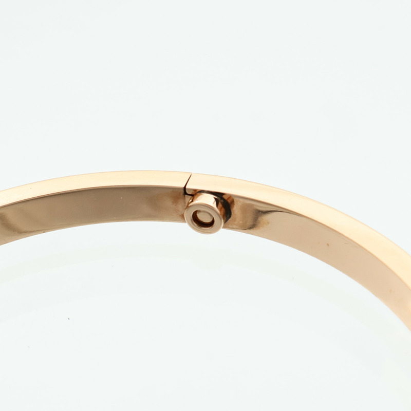 CARTIER 18K玫瑰金Love Bracelet Full Diamond鑽石手鐲Cartier#17-6