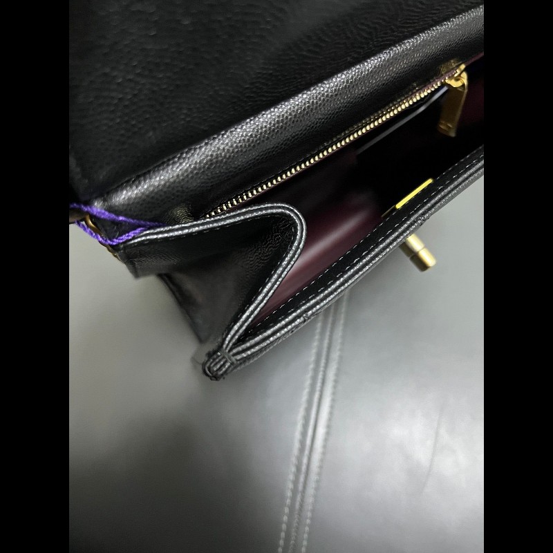 Chanel 23k ado backpack 
黑金荔枝皮-15