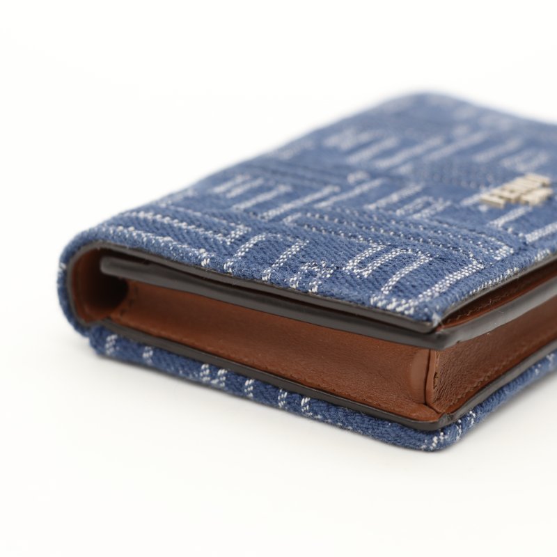 （超級新♥️可送禮）Fendi 芬迪 丹寧布 FF 花紋 卡包 短卡包-7