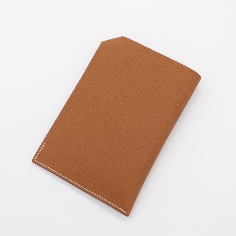 Hermès 愛馬仕 金棕色 Epsom 牛皮 護照夾 護照包 W 刻-2